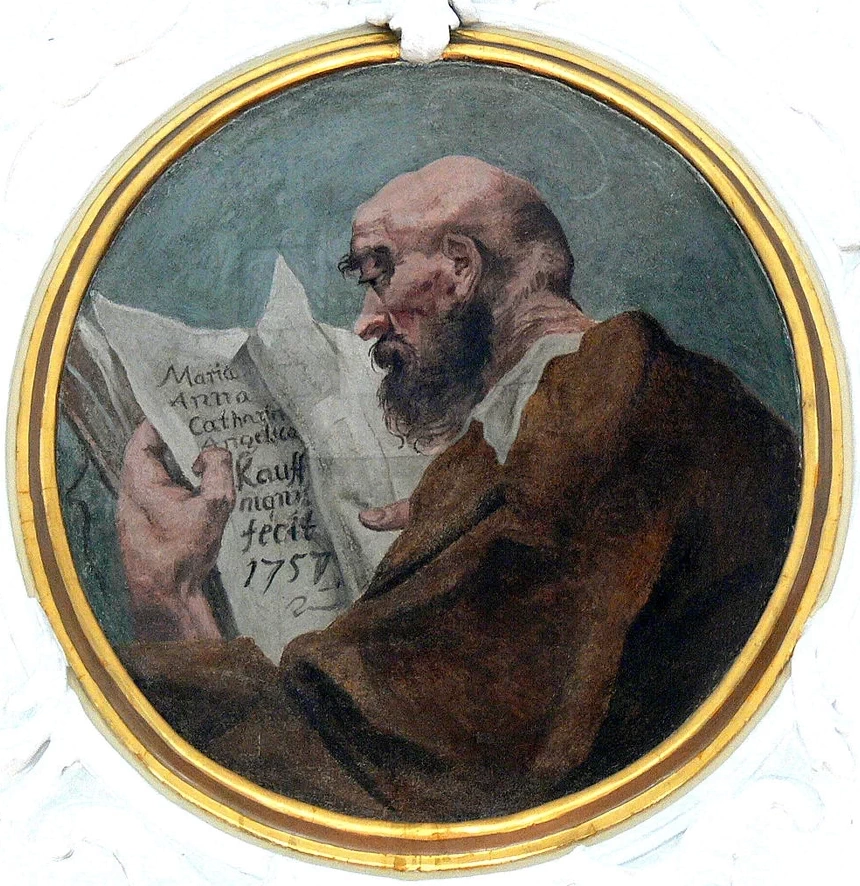 Angelika Kauffmann - Gli apostoli, Matteo, chiesa parrocchiale della Santissima Trinità di Schwarzenberg